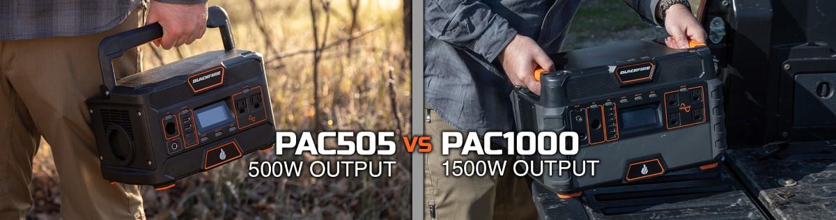 PAC505 vs PAC1000