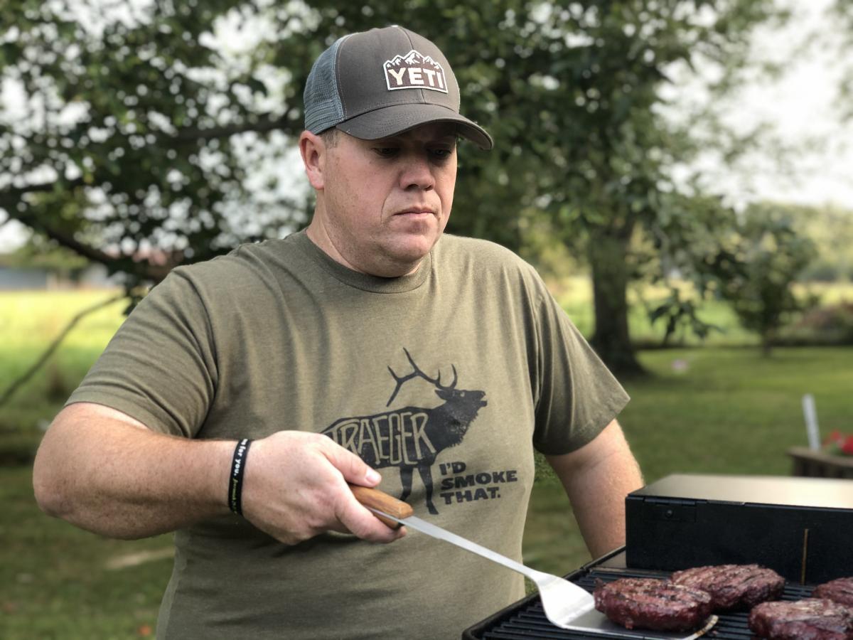 Outdoor Cooking on Grill